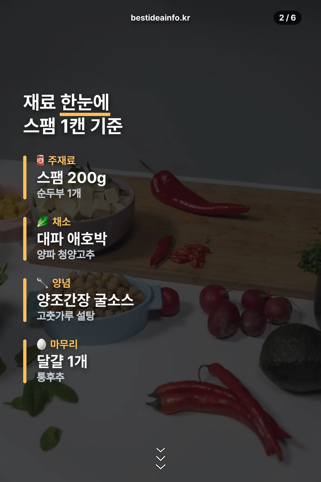 재료 한눈에 보기
