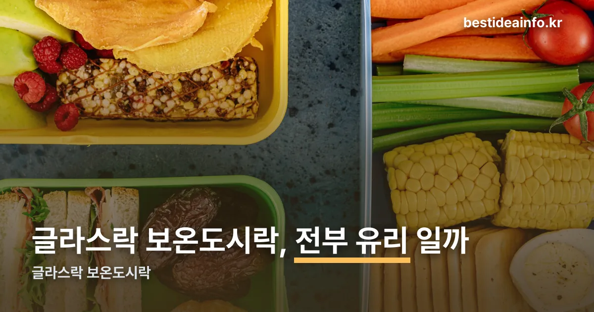 글라스락 보온도시락 정리 썸네일
