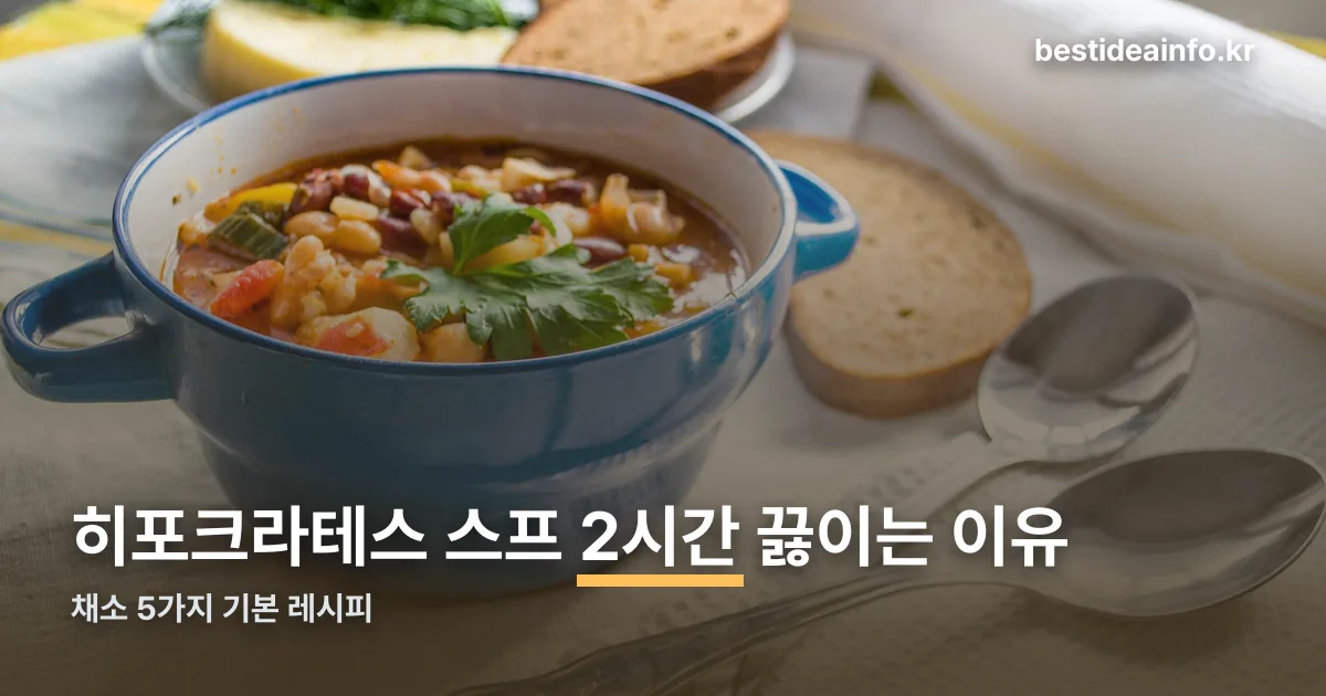 히포크라테스 스프 레시피 정리 썸네일